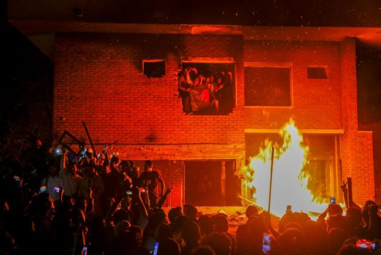 Bangladesh protesters destroy house linked to exiled former leader Hasina